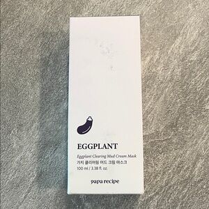 Eggplant Clearing Mud Cream Mask - White